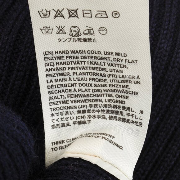 Acne Studios 2015 Bryn Clean Navy Wool Turtleneck Sweater - Picture 10 of 10